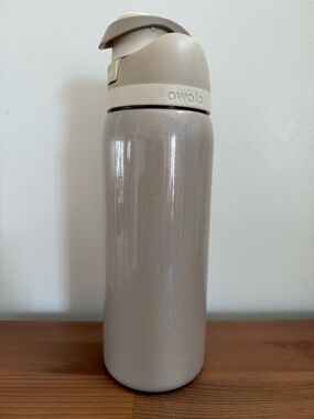Owala Taupe Stainless Steel Water Bottle - Leakproof Flip Lid